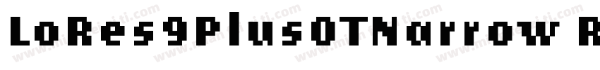 LoRes9PlusOTNarrow Regular字体转换
